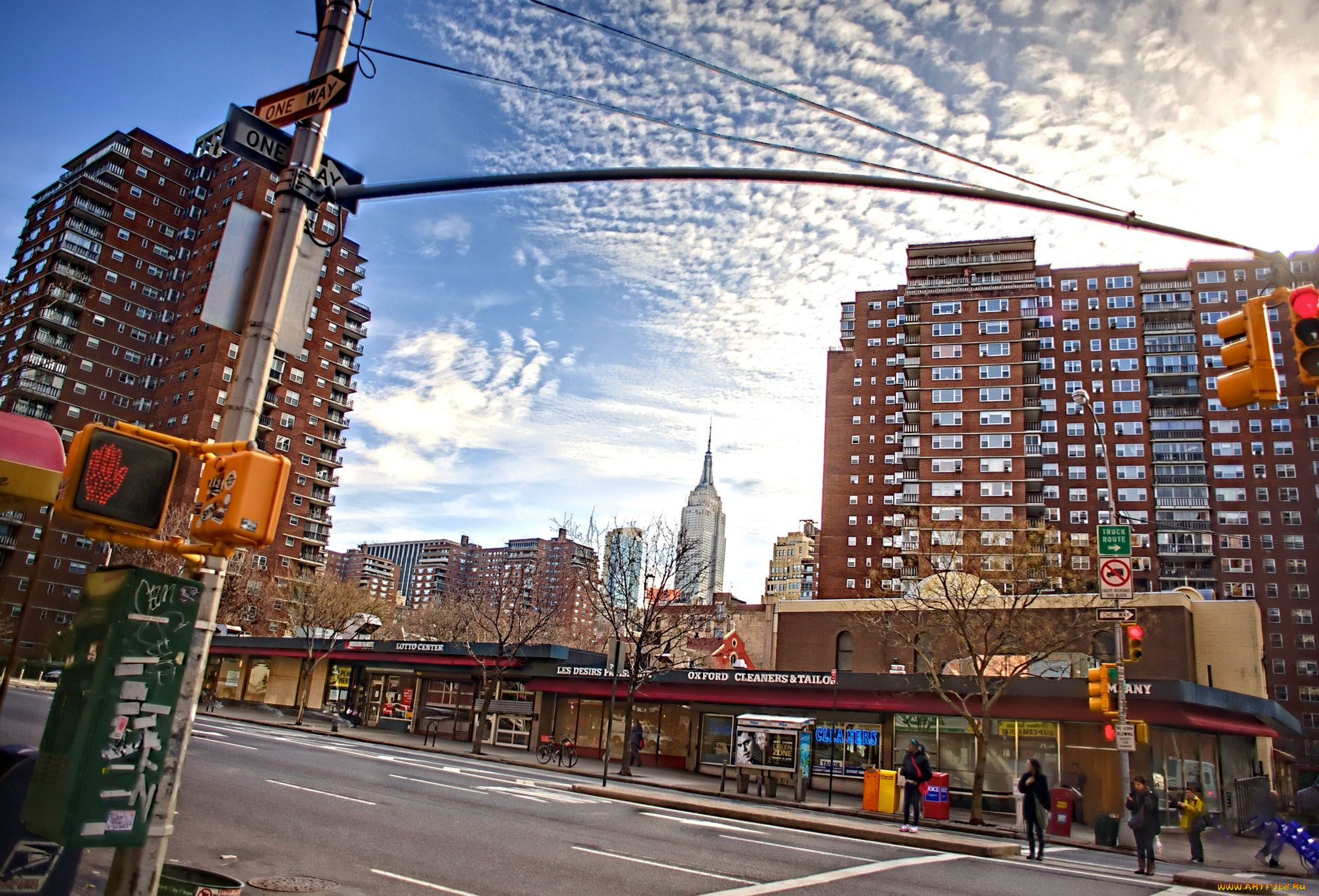 ninth, avenue, 24th, street, empire, state, building, , , , , ny, usa